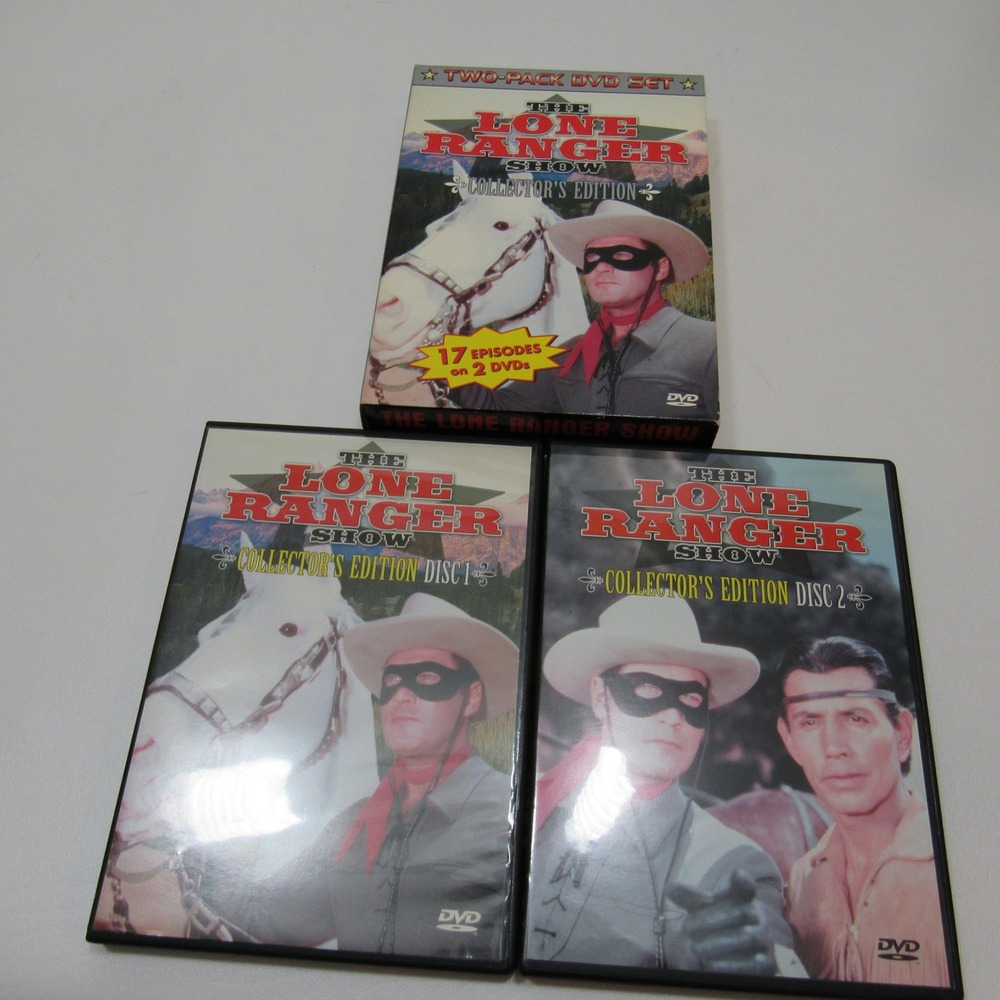 The Lone Ranger Show Two Pack DVD Set Collectors‎ Edition 17 Episodes